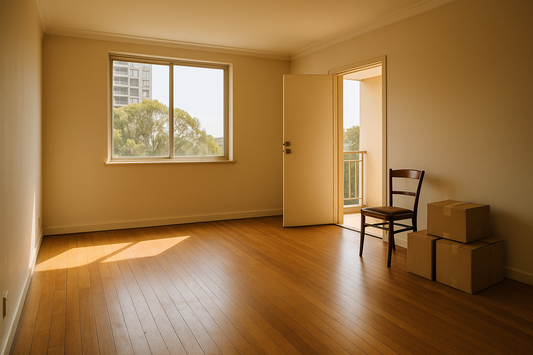 An empty Sydney rental apartment after an end-of-lease clear-out